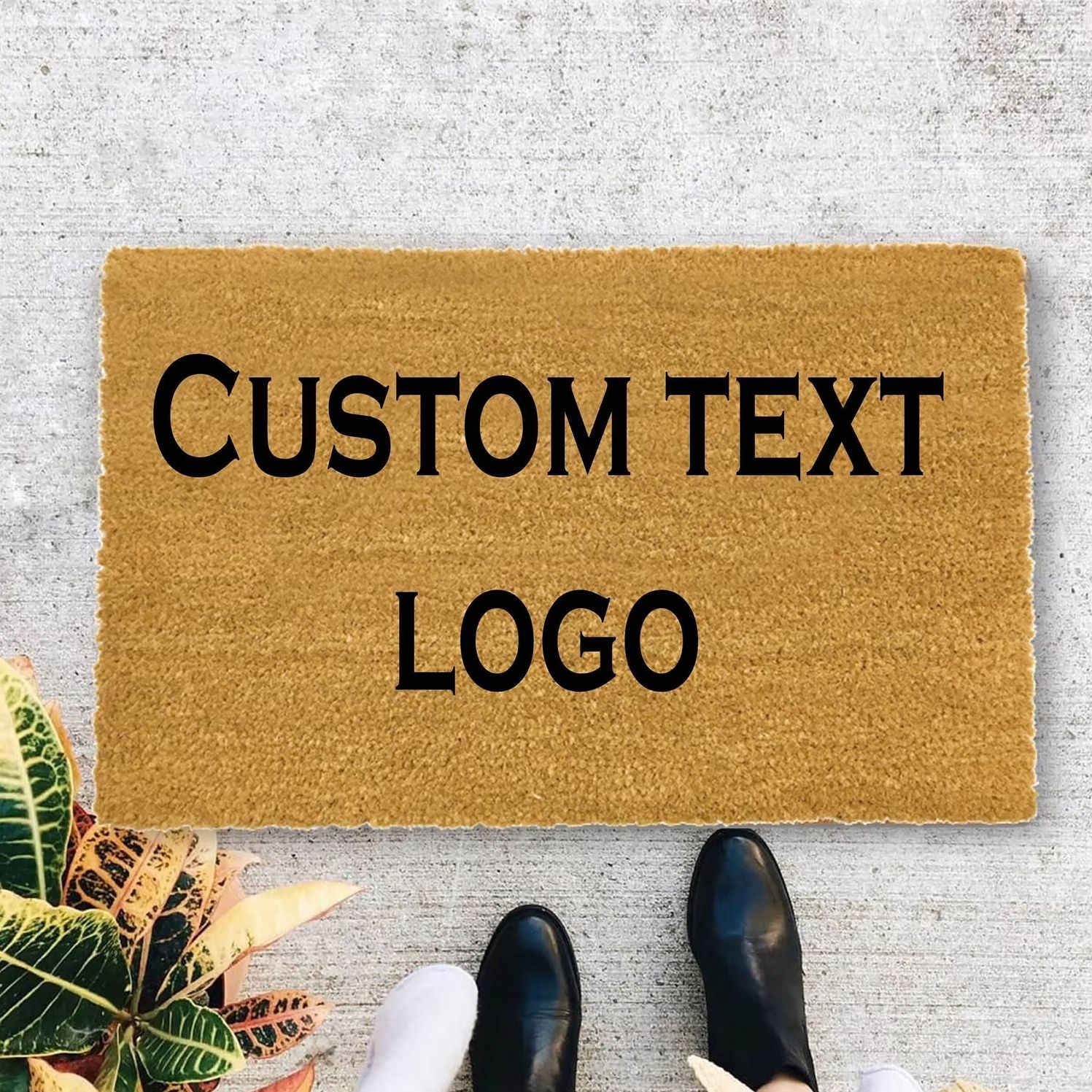 Home Textiles Company - Custom Text Logo Doormat Unique Design