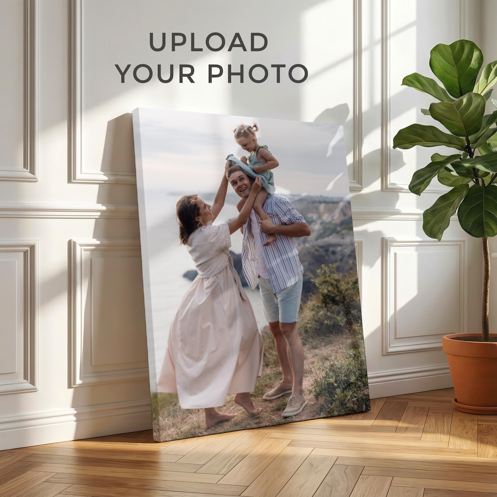 Home Textiles Products - Personalized Photo Canvas, Custom Family Wall