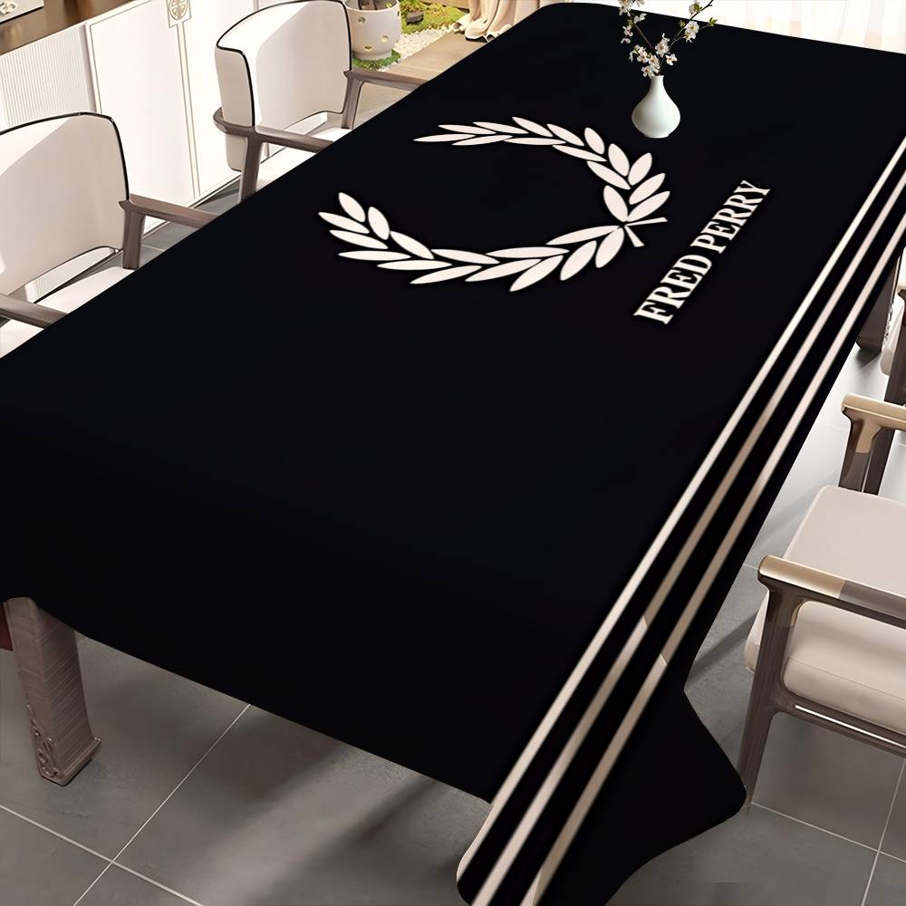 Home Textiles Today Logo - FRED PERRY LOGO Rectangle Tablecloth Table