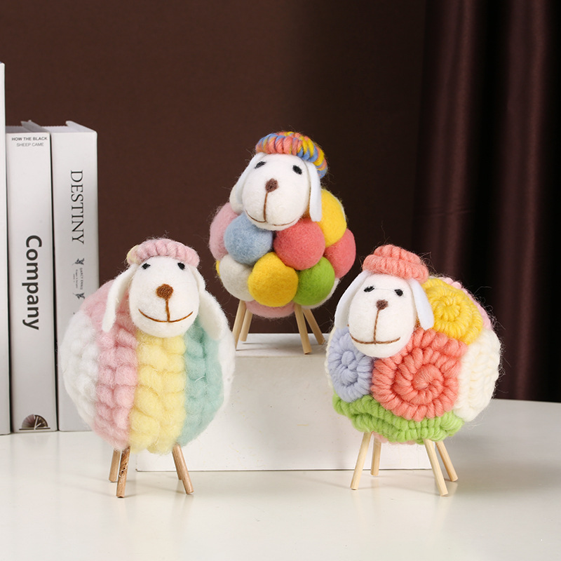 1PCS Lovely Felt Sheep Ornamen - Home Textiles China recension och pris